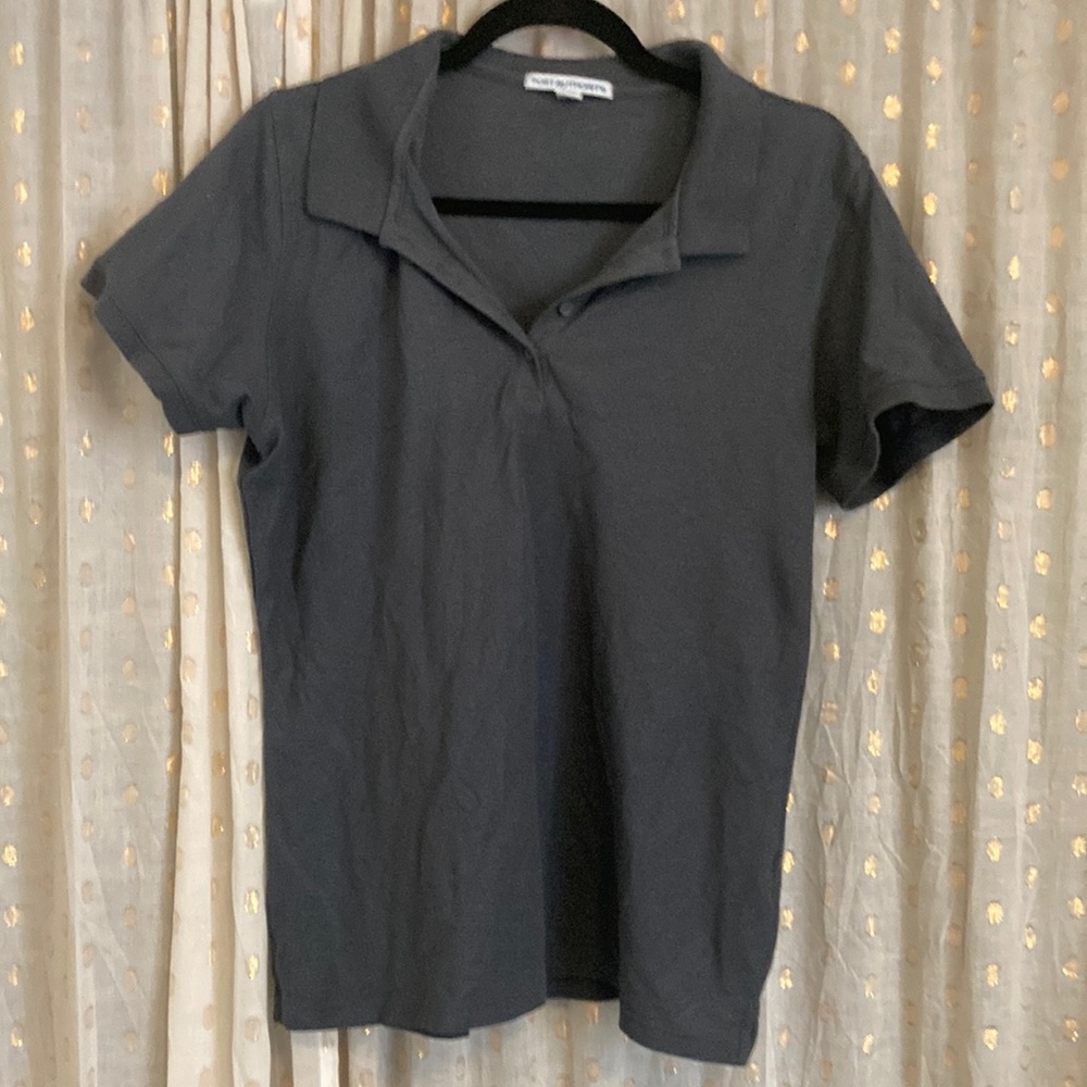 Dark gray women’s polo shirt